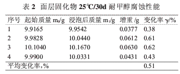 環(huán)氧防腐涂料在甲醇貯罐中的應用研究